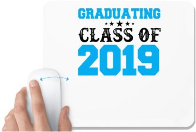 UDNAG White Mousepad '2019 | Graduation class of 2019' for Computer / PC / Laptop [230 x 200 x 5mm] Mousepad(White)