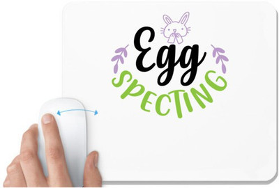 UDNAG White Mousepad 'Easter | easter egg specting' for Computer / PC / Laptop [230 x 200 x 5mm] Mousepad(White)