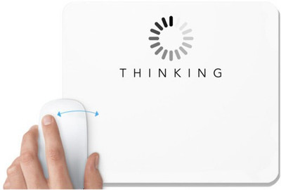 UDNAG White Mousepad 'Thinking' for Computer / PC / Laptop [230 x 200 x 5mm] Mousepad(White)
