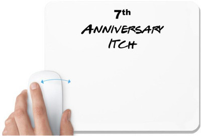 UDNAG White Mousepad '7th Anniversary' for Computer / PC / Laptop [230 x 200 x 5mm] Mousepad(White)