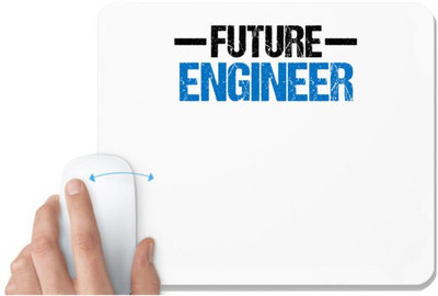 UDNAG White Mousepad 'Engineer | Future Engineer1' for Computer / PC / Laptop [230 x 200 x 5mm] Mousepad(White)
