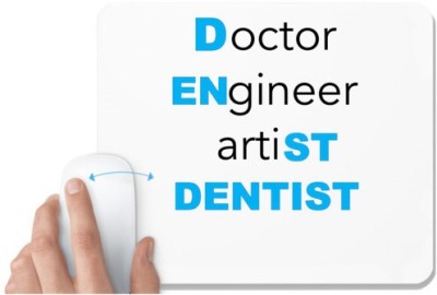 UDNAG White Mousepad 'Dentist | Doctor Engineer artist Dentist1' for Computer / PC / Laptop [230 x 200 x 5mm] Mousepad(White)