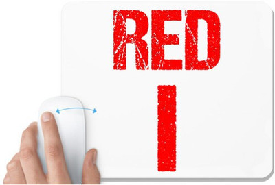 UDNAG White Mousepad 'Navratri | Red' for Computer / PC / Laptop [230 x 200 x 5mm] Mousepad(White)