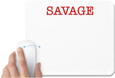 UDNAG White Mousepad 'Savage' for Computer / PC / Laptop [230 x 200 x 5mm] Mousepad(White)