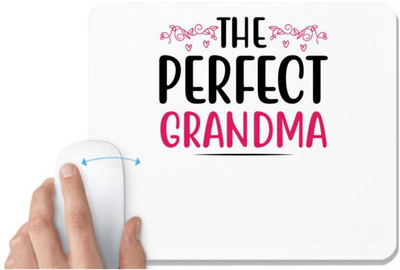 UDNAG White Mousepad 'Grandma | THE PERFECT GRANDMA' for Computer / PC / Laptop [230 x 200 x 5mm] Mousepad(White)