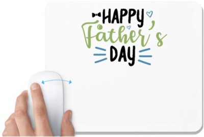 UDNAG White Mousepad 'Father | happy father's day' for Computer / PC / Laptop [230 x 200 x 5mm] Mousepad(White)