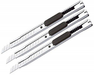 CRAFTSFY paper cutter Metal Grip Hand-held Paper Cutter(Set Of 3, White, Black)