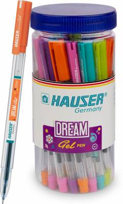 HAUSER Dream Gel Pack of 25 Gel Pen  (Pack of 25, Blue)