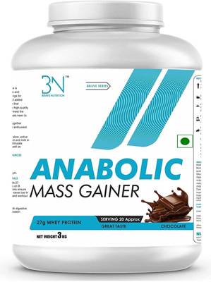 Brave Nutrition Anabolic Mass Gainer With High Protein For Lean Mass Gain With Vitamins & Minerals Weight Gainers/Mass Gainers