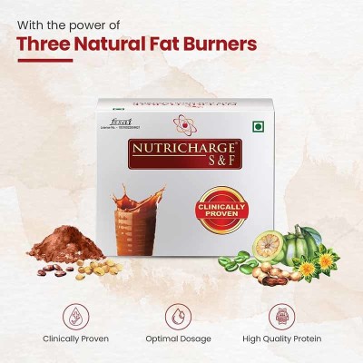 Nutricharge Slim & Fit [Weight Loss - Chocolate] Nutritional Meal Shake for Men & women(600 mg)