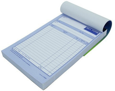 RetailPick BILL BOOK A5 Cash Memo Single Rule 200 Pages(White)