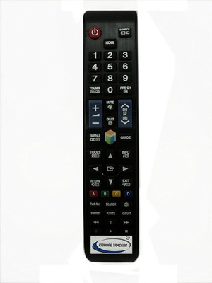 Kishore Traders COMPATIBLE REMOTE CONTROL FOR SMART LED Eairtec, Samsung Led Remote Controller(Black)