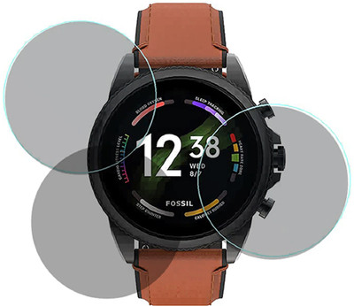 XAZE Screen Guard for FOSSIL GEN 6 SCREEN GUARD Smart Watch(Pack of 3)