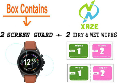 XAZE Screen Guard for FOSSIL GEN 6 SCREEN GUARD Smart Watch(Pack of 2)