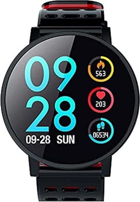 TechKing A8 Fitness Tracker Heart Rate Monitor Smartwatch(Black Strap, Free Size)