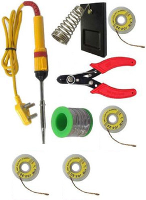Electrosmart Basic Soldering Iron Kit 25 W(Pack of 8) 25 W Temperature Controlled(Pointed Tip)