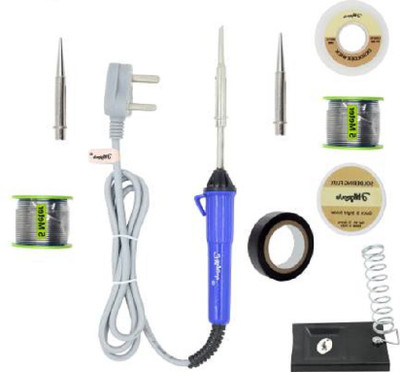 Electrosmart Basic Soldering Iron Kit Pack-9 25 W Simple 25 W Temperature Controlled(Flat Tip)