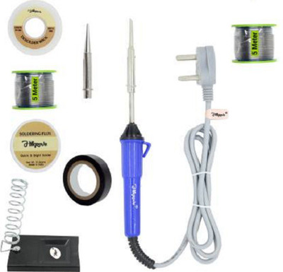 Electrosmart Pack of 8, Basic Soldering Iron Kit 25 W 25 W Temperature Controlled(Pointed Tip)