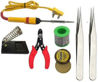 Electrosmart Basic Soldering Iron Kit 25 W.Pack of 8 25 W Temperature Controlled(Pointed Tip)