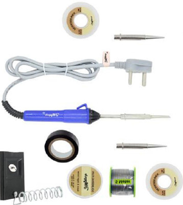 Electrosmart Basic Soldering Iron Kit 25 W Simple,, Pack of 9 25 W Temperature Controlled(Flat Tip)
