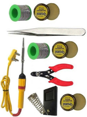 Electrosmart Basic Soldering Iron Kit 25 W Simple, Pack of 9 25 W Temperature Controlled(Flat Tip)