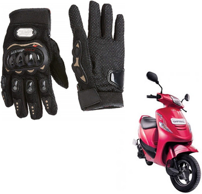 AuTO ADDiCT PRO BIKER GLOVES BLACK FOR MAHINDRA KINE Riding Gloves(Black)