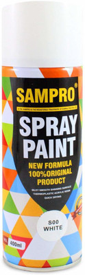 Sampro White Spray Paint 400 ml(Pack of 1)