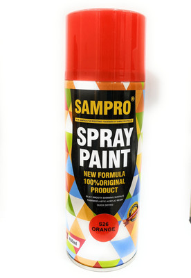 Sampro Orange Spray Paint 400 ml(Pack of 1)