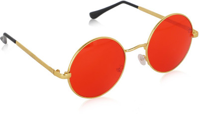 Alchiko Round, Sports Sunglasses(For Men & Women, Red)