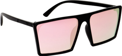 TheWhoop Shield Sunglasses(For Men & Women, Pink)
