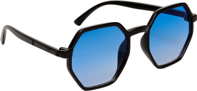 TheWhoop Round Sunglasses(For Men & Women, Blue)