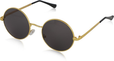 Yiweto Round, Sports Sunglasses(For Men & Women, Black)