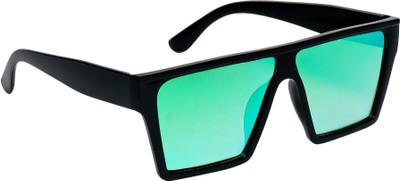 TheWhoop Shield Sunglasses(For Men & Women, Green)
