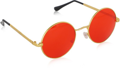Yiweto Round, Sports Sunglasses(For Men & Women, Red)