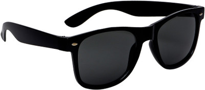 KiwiCaves Rectangular Sunglasses(For Men & Women, Black)