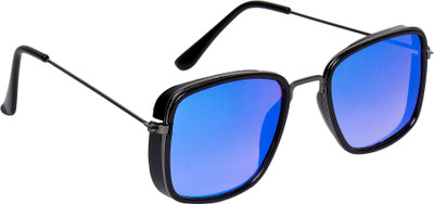 TheWhoop Retro Square Sunglasses(For Men & Women, Blue)