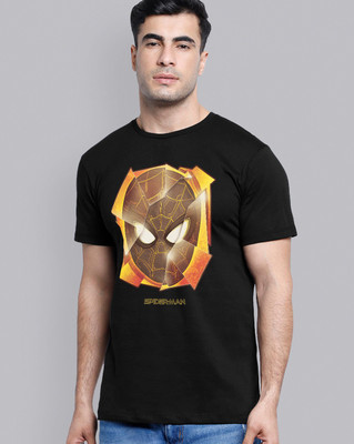 Free Authority Graphic Print Men Round Neck Black T-Shirt