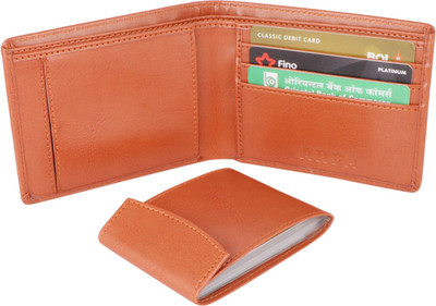 Shiv Men Trendy Tan Artificial Leather Wallet(11 Card Slots)
