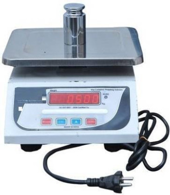 D-DEVOX STEEL BODY DOUBLE DISPLAY KITCHEN SCALE RIVOX-TECH-IVOX SCALE CAPACITY UP TO 30KG WEIGHT MACHINE WITH 6V INBULIT BATTERY Weighing Scale(STAINLESS STEEL)
