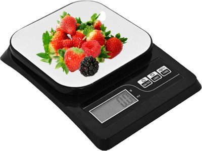 Glancing Kitchen Weighing Machine- Digital Kitchen Weighing Scale ,Food Kitchen Scale,Weight Loss, Baking, Cooking, Keto and Meal Prep, Digital Kitchen Weight Machine Small Upto 10 KG for Home /52/AGaa Weighing Scale(Black)