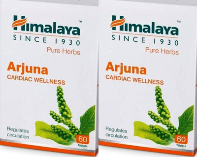 HIMALAYA Arjuna Cardiac Wellness 60 Tablets (Pack of 2)(Pack of 2, 120 Tablets)