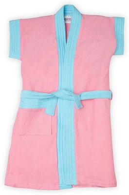 BUMZEE Pink & Blue XXL Bath Robe(1 Bathrobe With Belt, For: Girls, Pink & Blue)