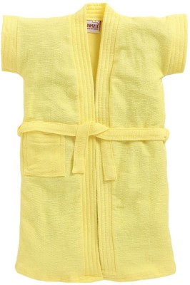 BUMZEE Yellow XXL Bath Robe(1 Bathrobe With Belt, For: Baby Boys & Baby Girls, Yellow)