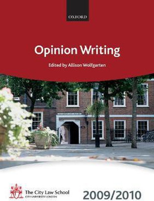 Opinion Writing 2009-2010(English, Paperback, The City Law School)