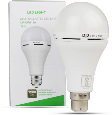 WOZIT 12 W Inverter Round B22 LED Bulb(Steel)