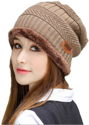 AlexVyan Self Design Beanie Cap