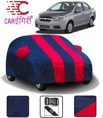 Carigiri Car Cover For Chevrolet Aveo (With Mirror Pockets)(Red, Blue)