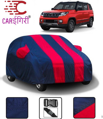 Carigiri Car Cover For Mahindra TUV300 (With Mirror Pockets)(Red, Blue)