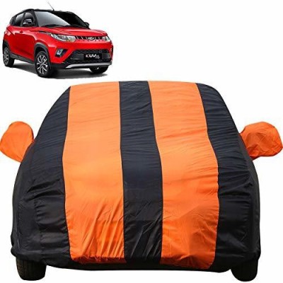 Autofact Car Cover For Mahindra KUV100 (With Mirror Pockets)(Orange, Blue, For 2016, 2017 Models)