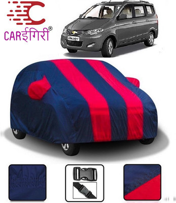Carigiri Car Cover For Chevrolet Enjoy (With Mirror Pockets)(Red, Blue)